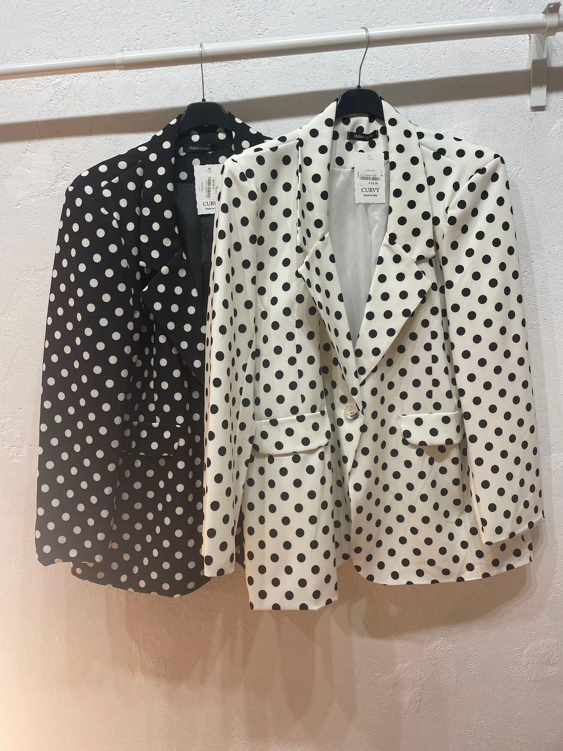 Giacca pois curvy
