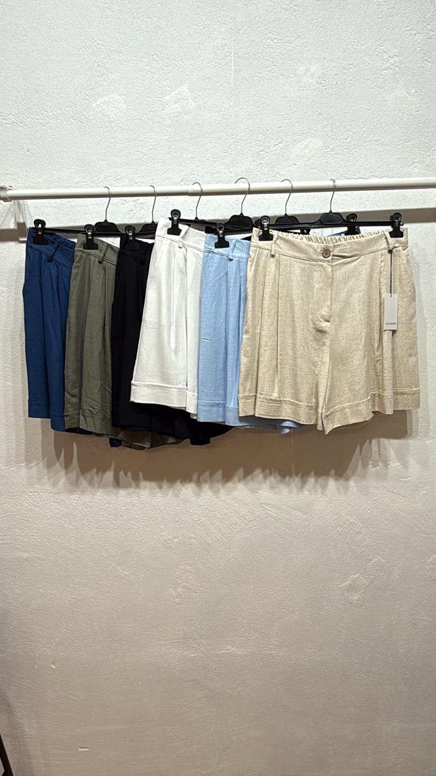 Pantaloncino misto lino showgirls
